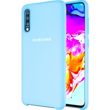 Силиконовый чехол Original Case Samsung Galaxy A70 (2019) (Голубой)