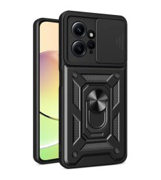 Бронь-чехол Ring Serge Armor ShutCam Case Xiaomi Redmi 12 / Poco M6 Pro 5G (Чёрн..