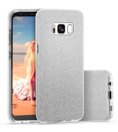 Силикон Glitter Samsung Galaxy S8 Plus (Серебряный)