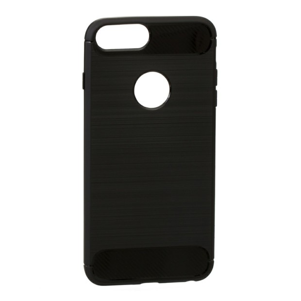 Чехол Силикон Polished Carbon Apple iPhone 6 / 6s / 7 / 8 (черный)
