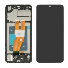 Дисплей для Samsung A055F Galaxy A05 (2022) с чёрным тачскрином и корпусной рамкой