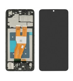 Дисплей для Samsung A055F Galaxy A05 (2022) с чёрным тачскрином и корпусной рамк..