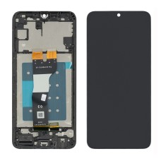 Дисплей для Samsung A057F Galaxy A05S (2022) с чёрным тачскрином и корпусной рамкой
