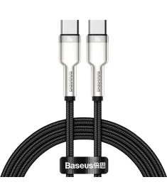 USB-кабель Baseus Cafule 100W (2m)  (Type-C to Type-C) (Black) CATJK-DO1