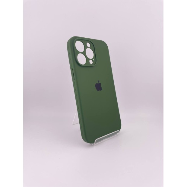Силикон Original RoundCam Case Apple iPhone 14 Pro Max (73) Forest Green