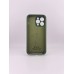 Силикон Original RoundCam Case Apple iPhone 14 Pro Max (73) Forest Green