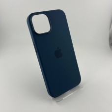 Чехол Silicone Case with MagSafe Apple iPhone 14 (Storm Blue)