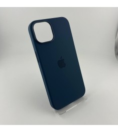 Чехол Silicone Case with MagSafe Apple iPhone 14 (Storm Blue)