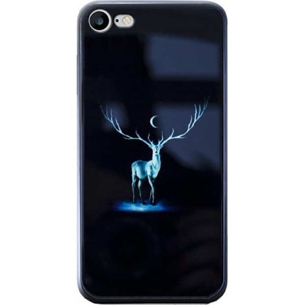 Накладка Luminous Glass Case Apple iPhone 7 / 8 (Deer)