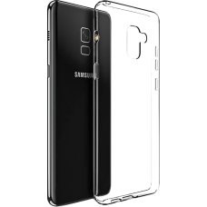 Силиконовый чехол WS Samsung Galaxy A8 Plus (2018) A730 (прозрачный)