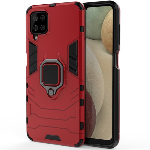Бронь-чехол Ring Armor Case Samsung Galaxy A12 (2020) (Красный)