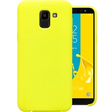 Силиконовый чехол Original Case Samsung Galaxy J6 (2018) J600 (Жёлтый)