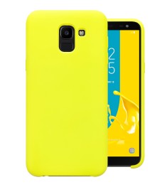 Силиконовый чехол Original Case Samsung Galaxy J6 (2018) J600 (Жёлтый)