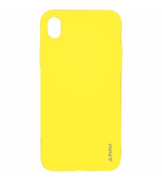 Силиконовый чехол iNavi Color iPhone XR (желтый)