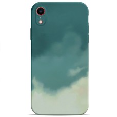 Силікон WAVE Watercolor Case iPhone XR (dark green / gray)