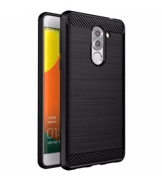 Силиконовый чехол Polished Carbon Huawei GR5 2017 (черный)