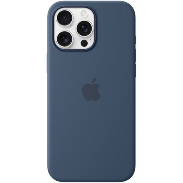 Чехол Silicone Case with MagSafe Apple iPhone 16 Pro Max (Denim)