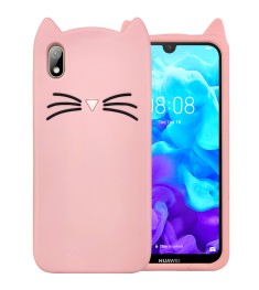 Силикон Kitty Case Huawei Y5 (2019) / Honor 8S (Розовый)