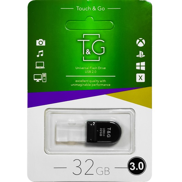 USB 3.0 флеш-накопитель Touch & Go 010 Shorty Series 32Gb (Короткая)