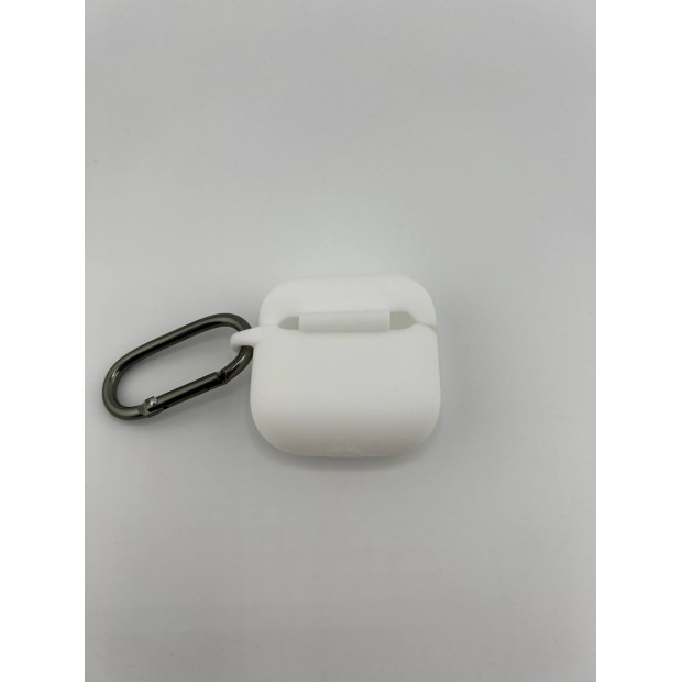 Чехол для наушников Full Silicone Case Apple AirPods 4 (06) White