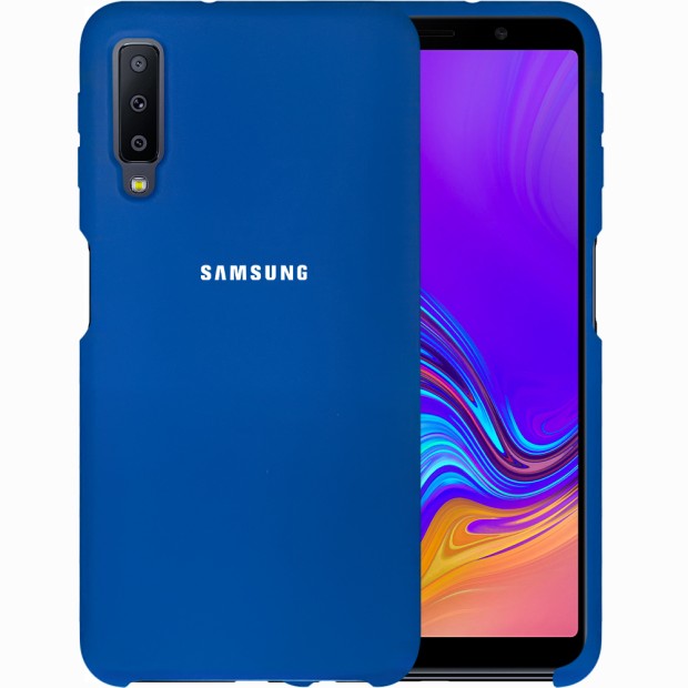 Силикон Original Case HQ Samsung Galaxy A7 (2018) A750 (Синий)