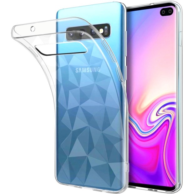 Силиконовый чехол Prism Case Samsung Galaxy S10 Plus (прозрачный)