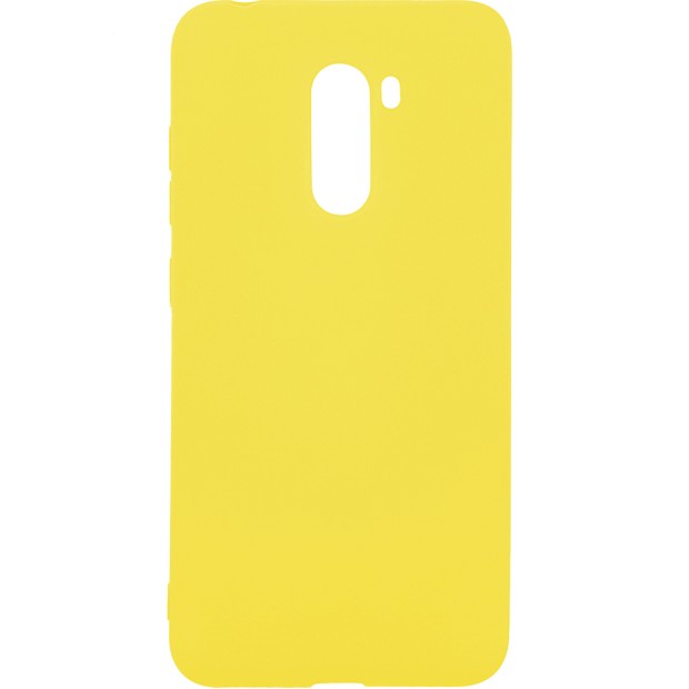 Чехол Силикон iNavi Color для Xiaomi Pocophone F1 (жёлтый)