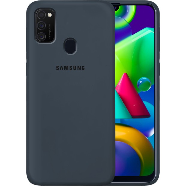 Силикон Original Case Samsung Galaxy M21 (2020) (Тёмно-серый)