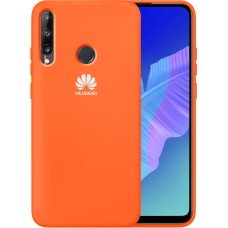 Силикон Original 360 Case Logo Huawei P40 Lite E (Оранжевый)
