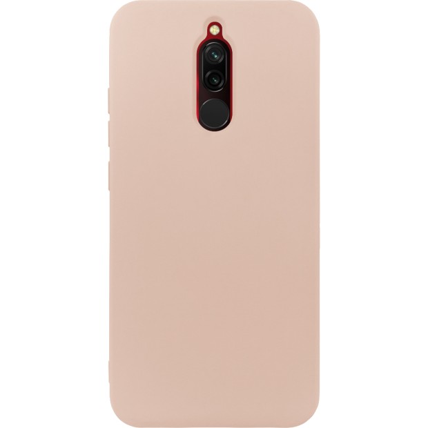 Силикон Original 360 Case Logo Xiaomi Redmi 8 (Пудровый)