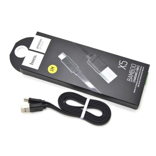 USB-кабель Hoco X5 Bamboo (Lightning) (Чёрный)