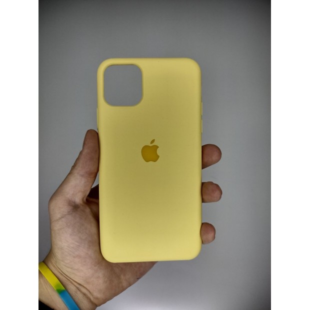 Силикон Original Case Apple iPhone 11 Pro Max (Yellow cream)
