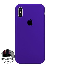 Силикон Original Round Case Apple iPhone X / XS (02) Ultra Violet