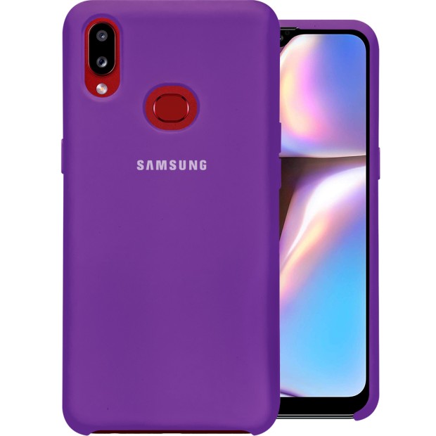 Силикон Original 360 Case Logo Samsung Galaxy A10s (2019) (Сиреневый)