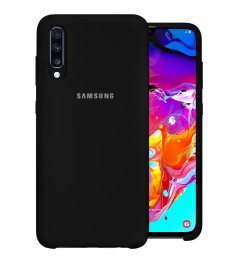 Силиконовый чехол Original Case Samsung Galaxy A70 (2019) (Чёрный)