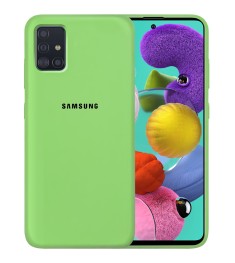 Силикон Original 360 Case Logo Samsung Galaxy A51 (2020) (Зелёный)