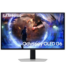 Монитор Samsung 27" Odyssey G6 LS27DG600 (LS27DG600SIXCI) OLED Silver 360Hz..