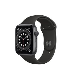 Смарт-часы Apple Watch Series 6 44mm (Black Case) (Black Sport Band) (Grade A) 8..