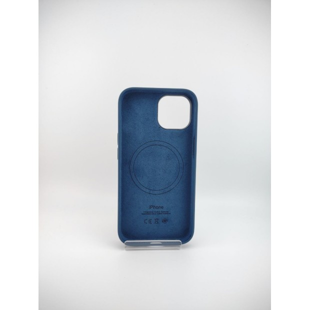 Чехол Silicone Case with MagSafe Apple iPhone 15 (Storm Blue)