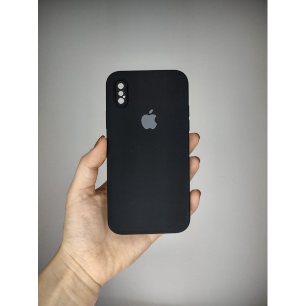 Силикон Original Square RoundCam Case Apple iPhone X / XS (07) Black