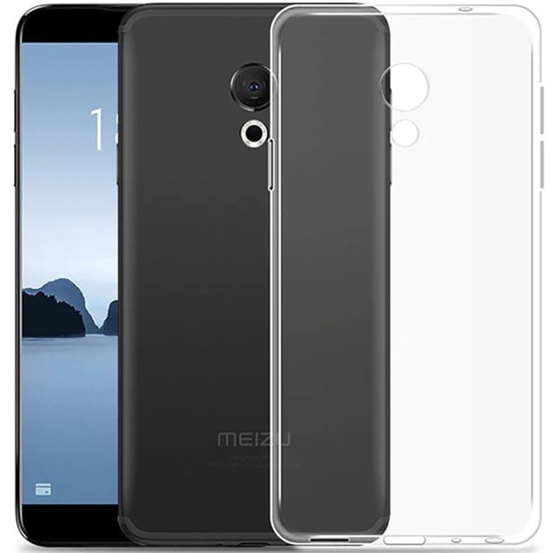 Чехол Силикон WS для Meizu M15 Plus (прозрачный)
