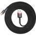 USB-кабель Baseus Cafule Special Edition 2A (3m) (MicroUSB) (Чёрный) CAMKLF-H91