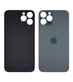 Заднее стекло корпуса для Apple iPhone 12 Pro Max Pacific Blue (синее) (Big hole..