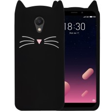 Силикон Kitty Case Meizu M6s (Черный)