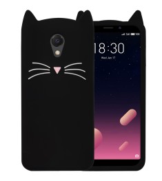 Силикон Kitty Case Meizu M6s (Черный)