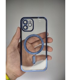 Чехол UMKU Shining with MagSafe Apple iPhone 12 (Blue)