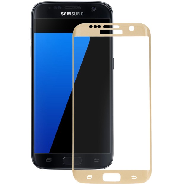 Стекло 5D Curved Samsung Galaxy S7 Edge Gold