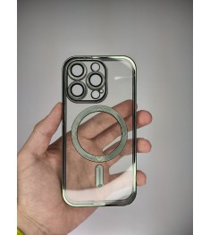 Чехол UMKU Shining with MagSafe Apple iPhone 14 Pro (Dark Green)