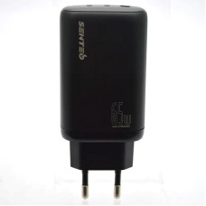 СЗУ-адаптер USB Senteo Z-21 PD QC 65W (1USB / 2Type-C) (Чёрный)