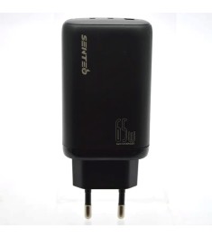 СЗУ-адаптер USB Senteo Z-21 PD QC 65W (1USB / 2Type-C) (Чёрный)